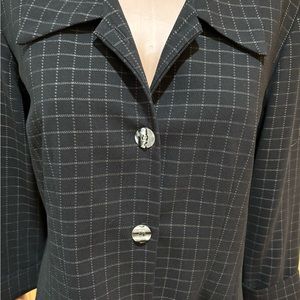 NWT Positive Attitude Blazer Women’s Jacket SIZE 12 BLACK SHOULDER PADS.